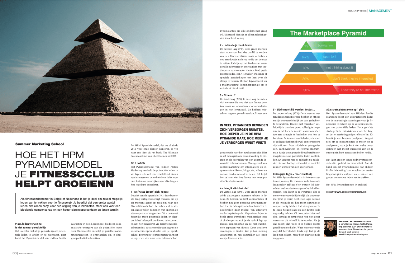 Pyramid model for growth
