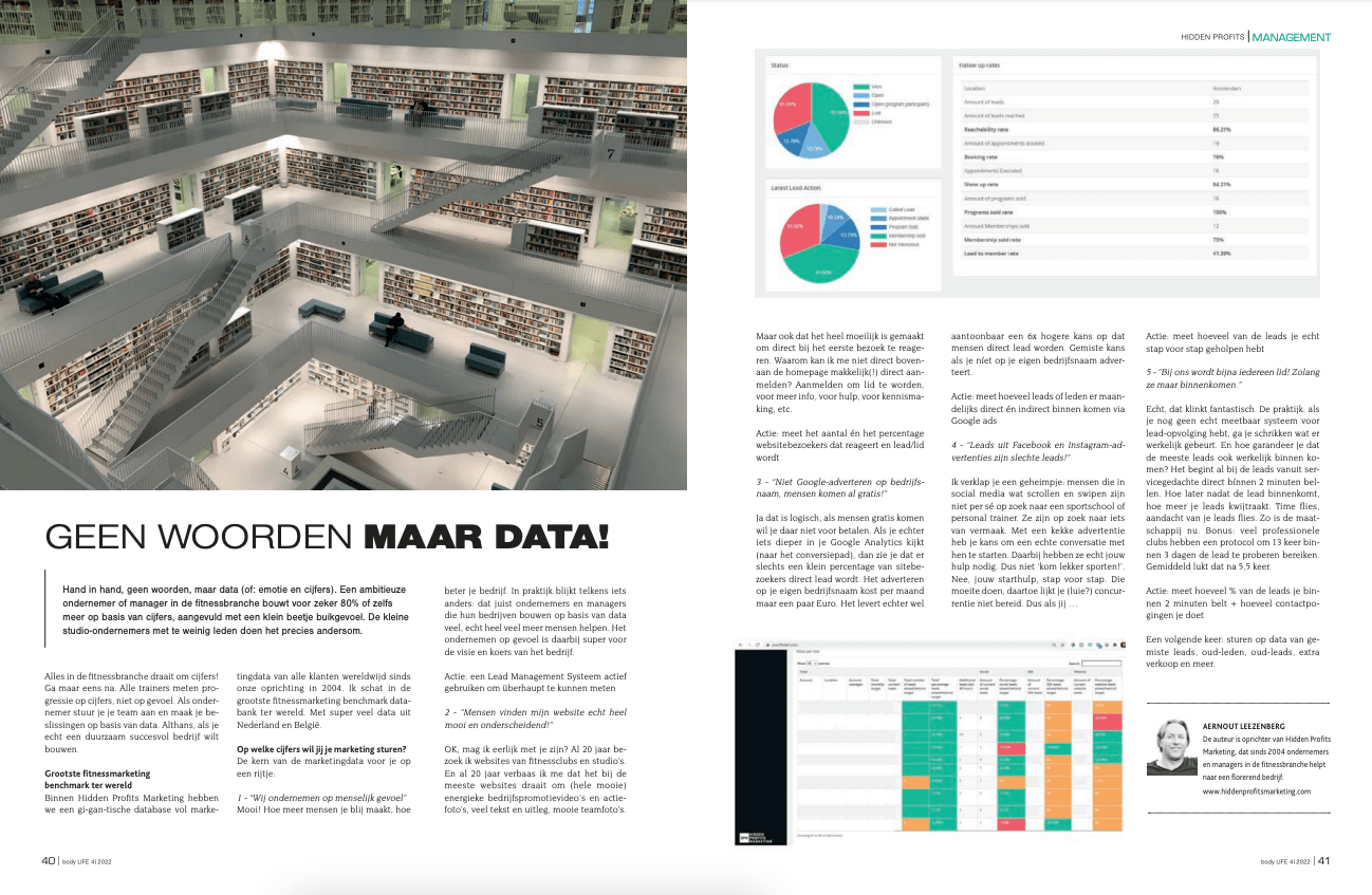 Geen woorden maar data